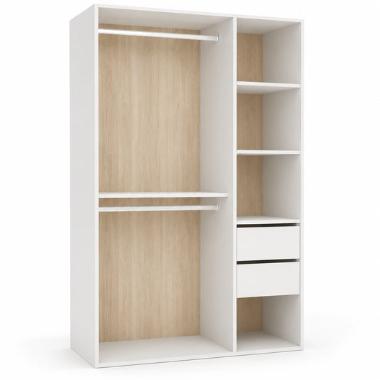 armoire-dressing-ouverte-avec-tringles-tiroirs-et-etageres-blancnaturel-gphvgf5414lg